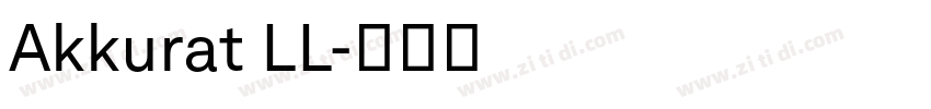 Akkurat LL字体转换